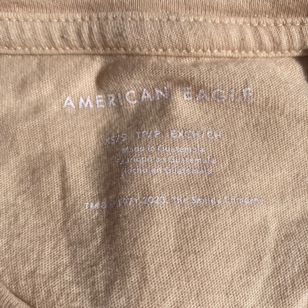 American Eagle Tee Graphic Keep Smiling Faded Loo… - image 6